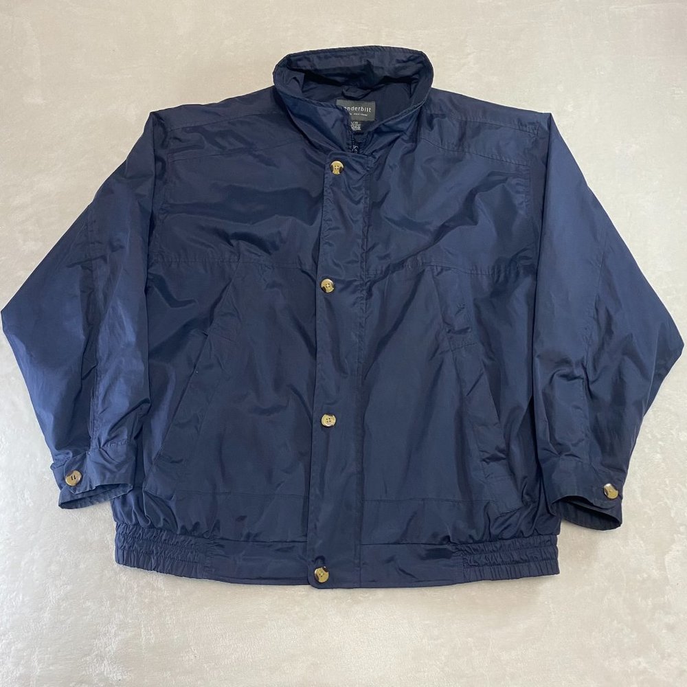 Vintage Vanderbilt For Mens Button Zip Up Jacket XL 00100